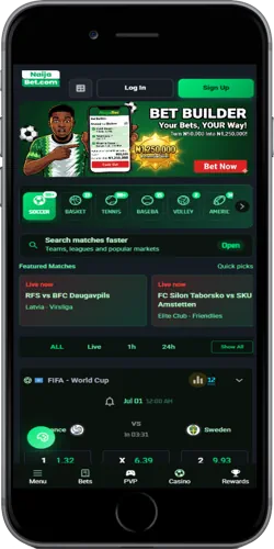 NaijaBet Nigeria mobile app screenshot